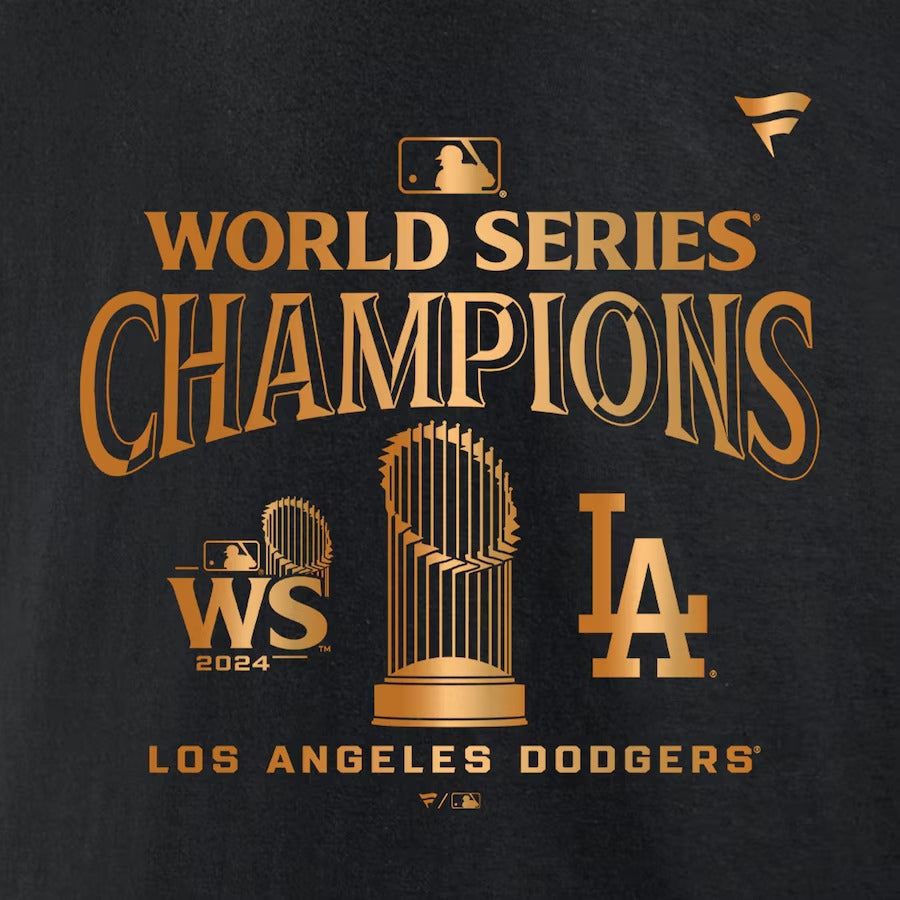 即日発送 2024 ワールドシリーズ Tシャツ ロサンゼルス ドジャース MLB 2024 WORLD SERIES CHAMPIONS LOCKER ROOM PARADE T-SHIRT BLACK FANATICS