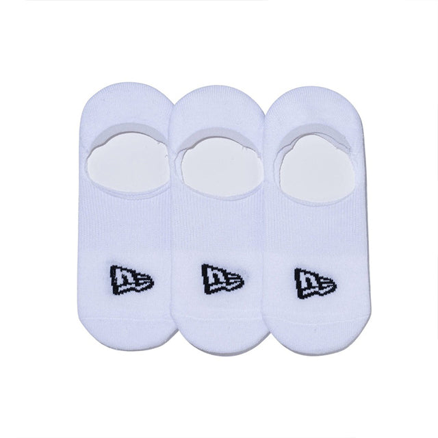ニューエラ 靴下 SOCKS NO SHOW 3PAIRS WHITE NEW ERA ソックス ノーショー ホワイト 3ペア