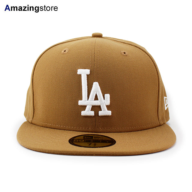 ニューエラ キャップ 59FIFTY ロサンゼルス ドジャース MLB TEAM-BASIC FITTED CAP WHEAT