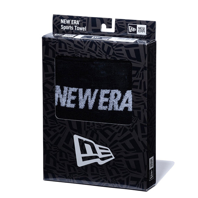 二ューエラ ボックススポーツタオル フラッグロゴ BOXED SPORTS TOWEL FLAG LOGO BLACK