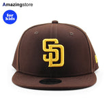 子供用 ニューエラ キャップ 9FIFTY スナップバック サンディエゴ パドレス YOUTH MLB TEAM BASIC SNAPBACK CAP BROWN