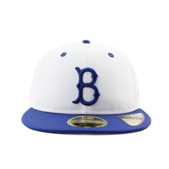 ニューエラ キャップ RC59FIFTY ブルックリン ドジャース MLB DODGERS PACK RETRO CROWN FITTED CAP WHITE-DARK ROYAL BLUE