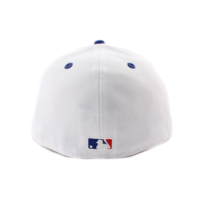 ニューエラ キャップ LP59FIFTY ロサンゼルス ドジャース MLB DODGERS PACK D LOGO LOW CROWN FITTED CAP WHITE-DARK ROYAL BLUE
