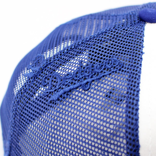 ニューエラ キャップ 9FORTY ロサンゼルス ドジャース MLB EMBROIDERY A-FRAME TRUCKER MESH CAP WHITE-DARK ROYAL BLUE