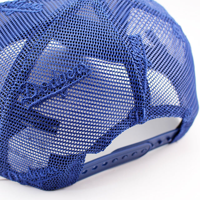 ニューエラ キャップ 9FORTY ロサンゼルス ドジャース MLB EMBROIDERY A-FRAME TRUCKER MESH CAP WHITE-DARK ROYAL BLUE