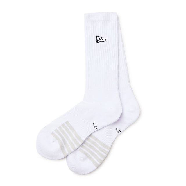 NEW ERA ソックス PERFOMANCE SOCKS CREW BASKET WHITE
