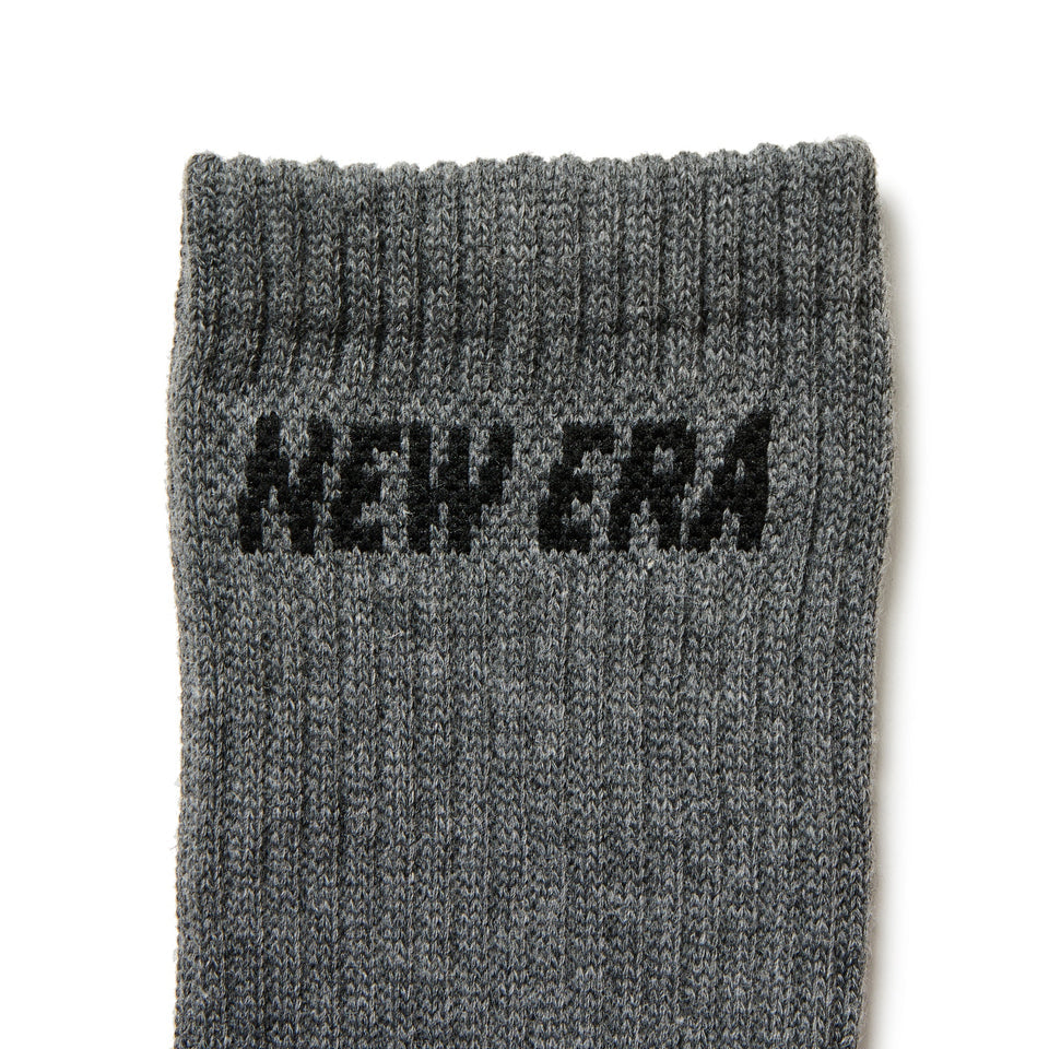 NEW ERA ソックス SOCKS CREW 3PARIS CHARCOAL