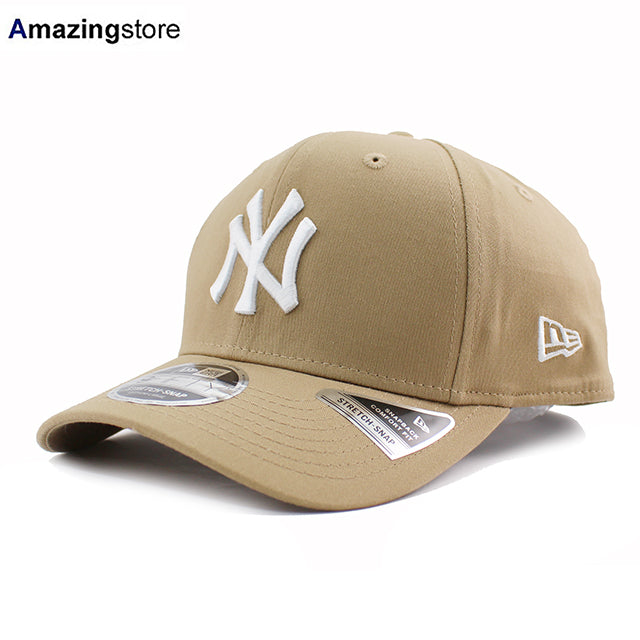 ニューエラ キャップ 9FIFTY ストレッチ スナップバック ニューヨーク ヤンキース MLB STRETCH SNAPBACK CAP KHAKI WHITE