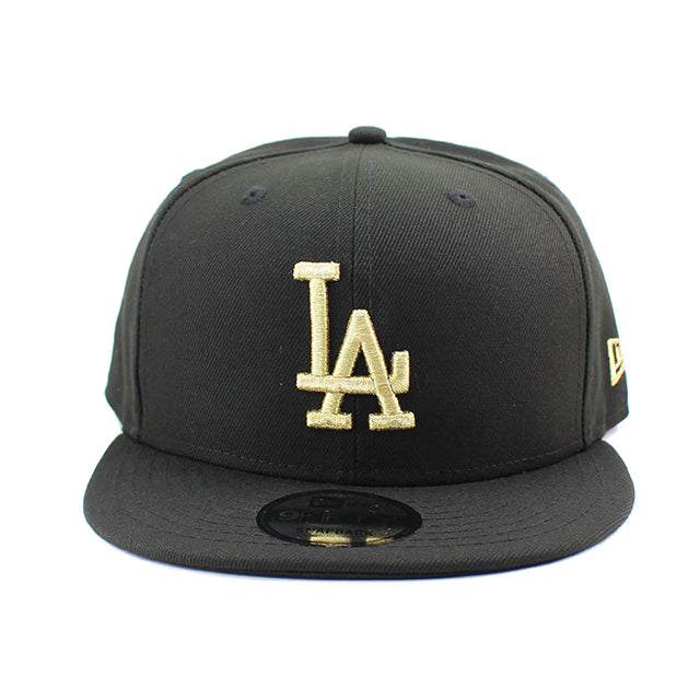 ニューエラ キャップ 9FIFTY スナップバック ロサンゼルス ドジャース MLB TEAM BASIC SNAPBACK CAP BLACK GOLD