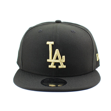 ニューエラ キャップ 9FIFTY スナップバック ロサンゼルス ドジャース MLB TEAM BASIC SNAPBACK CAP BLACK GOLD