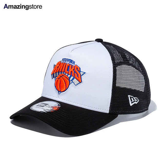 ニューエラ メッシュキャップ 9FORTY ニューヨーク ニックス NBA A-FRAME TRUCKER MESH CAP BLACK
