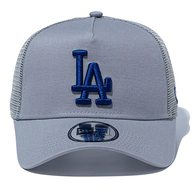 ニューエラ メッシュキャップ 9FORTY ロサンゼルス ドジャース MLB A-FRAME TRUCKER MESH CAP GRAY