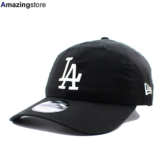 ニューエラ キャップ 9TWENTY ロサンゼルス ドジャース MLB WASHED COTTON STRAPBACK CAP BLACK
