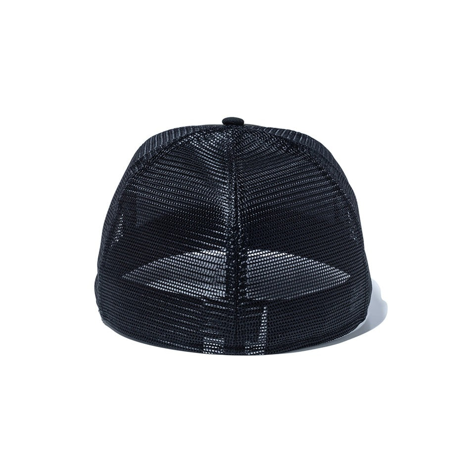 ニューエラ メッシュキャップ 59FIFTY BLANK BASIC TRUCKER MESH FITTED CAP BLACK BLACK FLAG