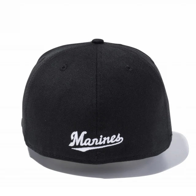 ニューエラ キャップ 59FIFTY 千葉ロッテ マリーンズ NPB FITTED CAP BLACK-WHITE