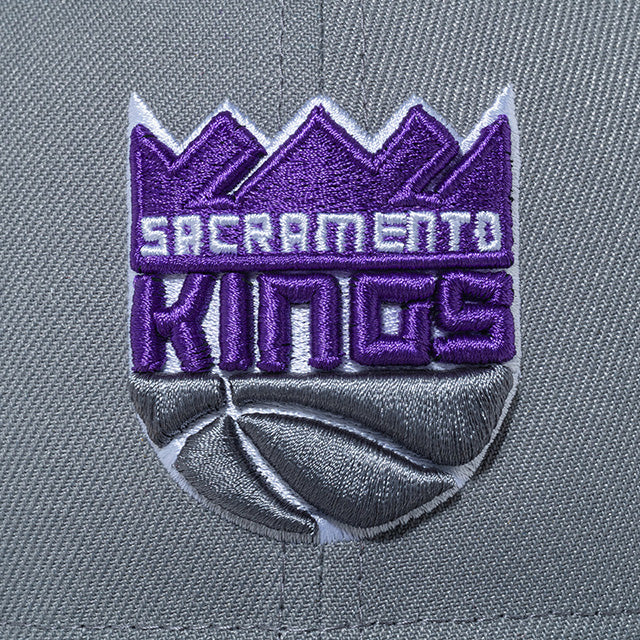 ニューエラ キャップ 9FORTY サクラメント キングス NBA TEAM LOGO STRAPBACK CAP GREY