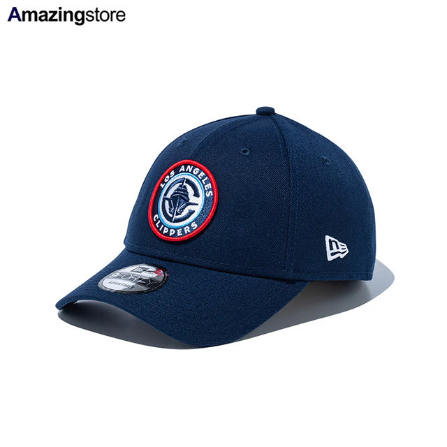 ニューエラ キャップ 9FORTY ロサンゼルス クリッパーズ NBA TEAM LOGO STRAPBACK CAP NAVY