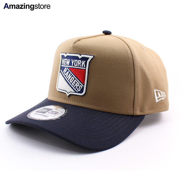 ニューエラ キャップ 9FORTY ニューヨーク レンジャース NHL A-FRAME SNAPBACK CAP KHAKI-NAVY
