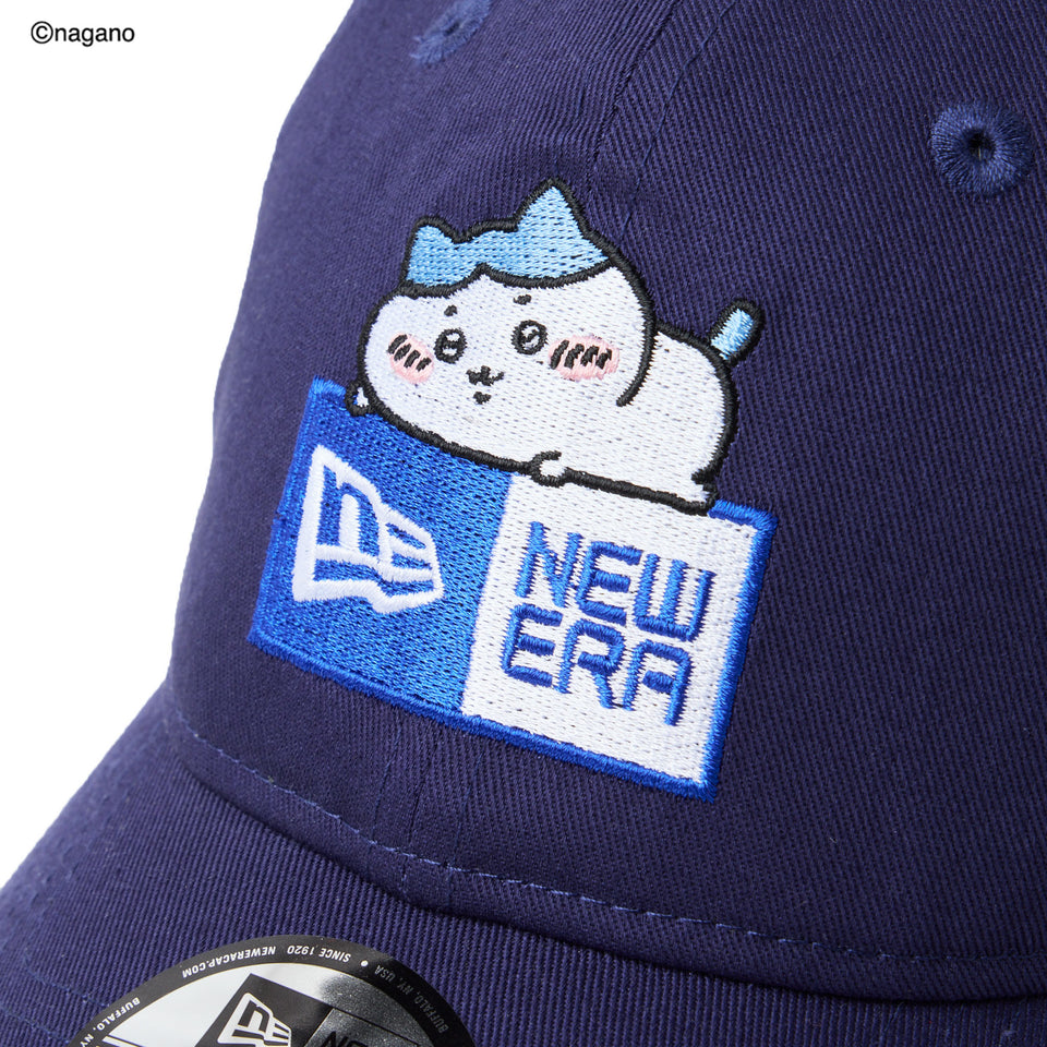 ニューエラキャップ 9TWENTY ちいかわ HACHIWARE BOX LOGO STRAPBACK CAP LIGHT NAVY