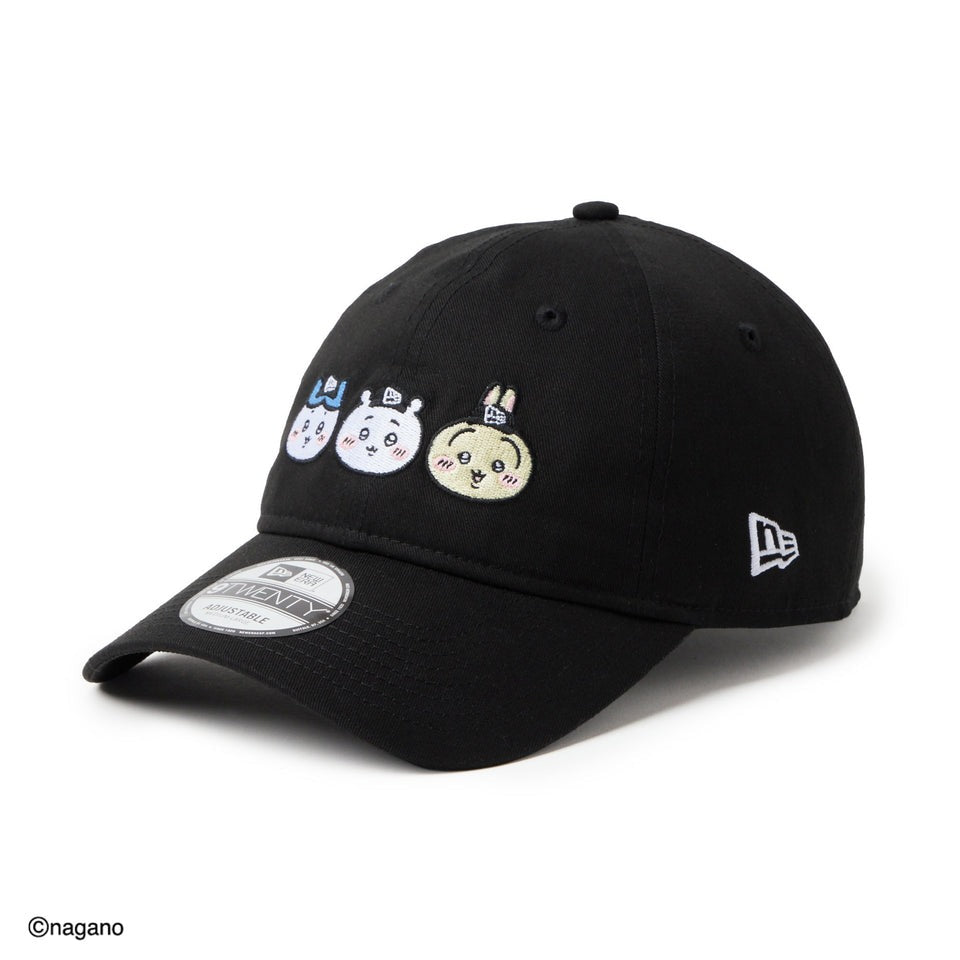 ニューエラキャップ 9TWENTY ちいかわ CHIIKAWA HACHIWARE USAGI STRAPBACK CAP BLACK