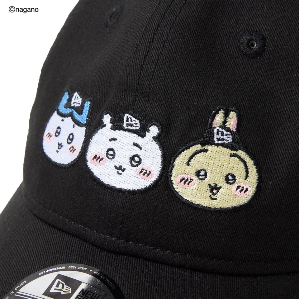 ニューエラキャップ 9TWENTY ちいかわ CHIIKAWA HACHIWARE USAGI STRAPBACK CAP BLACK