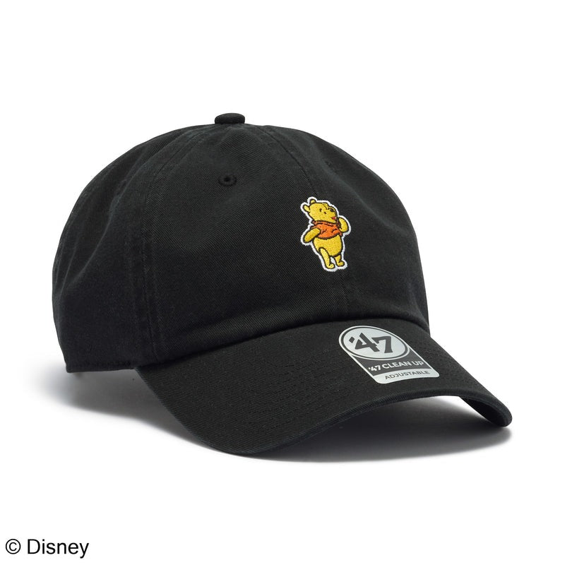 47ブランド キャップ ディズニー クマのプーさん CLEAN-UP STRAPBACK CAP BLACK