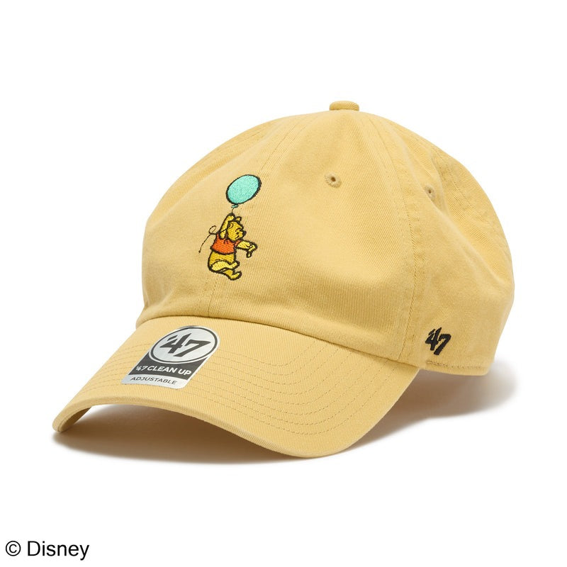 47ブランド キャップ ディズニー クマのプーさん CLEAN-UP STRAPBACK CAP LIGHT GOLD