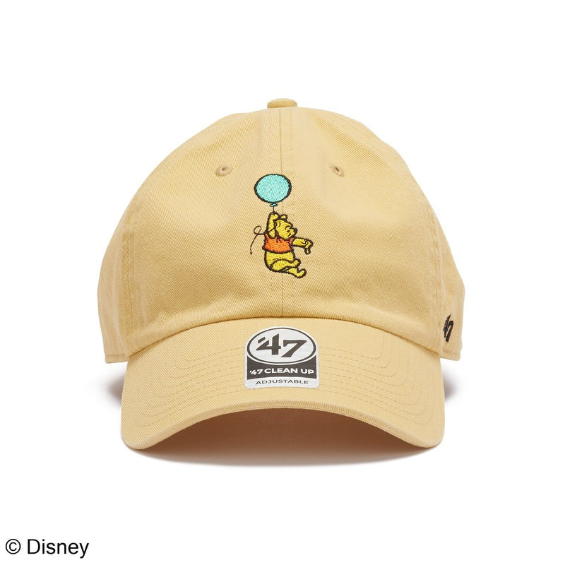 47ブランド キャップ ディズニー クマのプーさん CLEAN-UP STRAPBACK CAP LIGHT GOLD