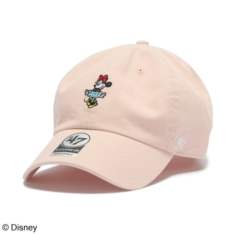 47ブランド キャップ ミニーマウス CLEAN-UP STRAPBACK CAP PINK