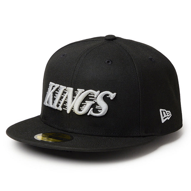 ニューエラ キャップ 59FIFTY ロサンゼルス キングス NHL TEAM SCRIPT FITTED CAP BLACK