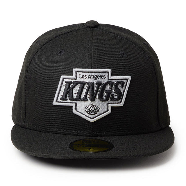 ニューエラ キャップ 59FIFTY ロサンゼルス キングス NHL TEAM CUSTOM FITTED CAP BLACK GRAY