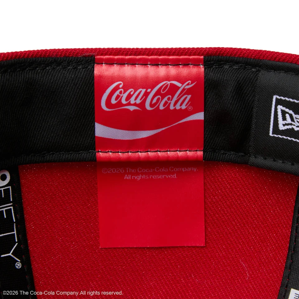 ニューエラ キャップ 59FIFTY コカ コーラ LOGO FITTED CAP SCARLET