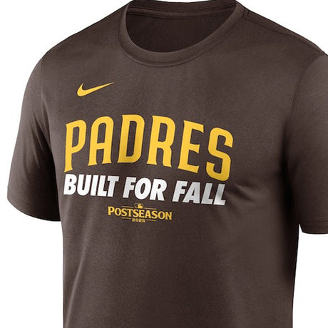 海外取寄 2025 ポストシーズンモデル NIKE Tシャツ サンディエゴ パドレス MLB POSTSEASON AUTHENTIC COLLECTION LEGEND Dri-FIT T-SHIRT BROWN