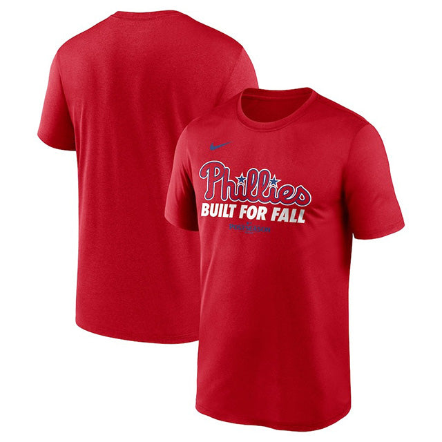 海外取寄 2025 ポストシーズンモデル NIKE Tシャツ フィラデルフィア フィリーズ MLB POSTSEASON AUTHENTIC COLLECTION LEGEND Dri-FIT T-SHIRT RED