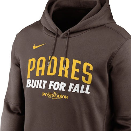 海外取寄 2025 ポストシーズンモデル ナイキ プルオーバーフーディー サンディエゴ パドレス MLB POSTSEASON AUTHENTIC COLLECTION THERMA FLEECE HOODIE BROWN