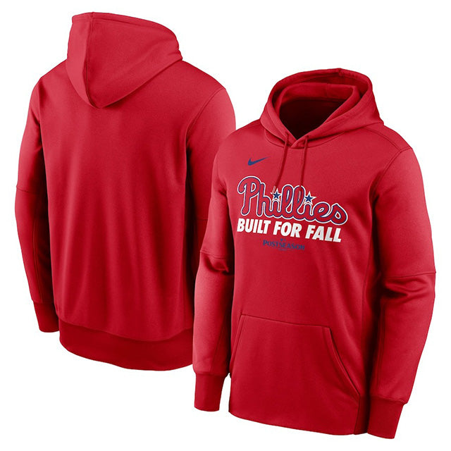 海外取寄 2025 ポストシーズンモデル ナイキ プルオーバーフーディー フィラデルフィア フィリーズ MLB POSTSEASON AUTHENTIC COLLECTION THERMA FLEECE HOODIE RED