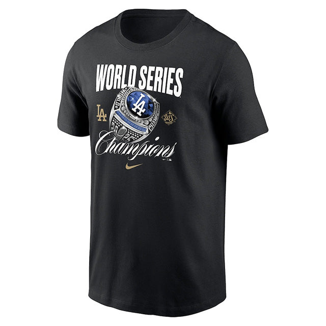 2025 ワールドシリーズチャンピオンモデル 海外取寄 ナイキ Tシャツ ロサンゼルス ドジャース MLB 2025 WORLD SERIES CHAMPIONS RING T-SHIRT BLACK