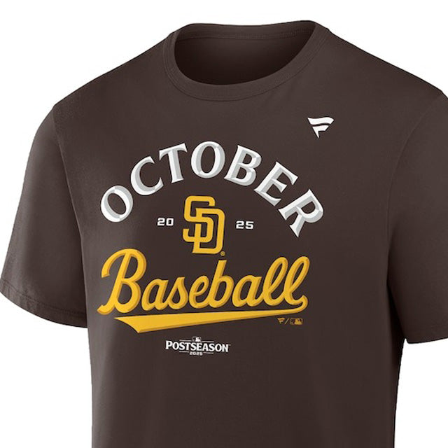 2025 ポストシーズンモデル 海外取寄 Tシャツ サンディエゴ パドレス MLB 2025 POSTSEASON LOCKER ROOM T-SHIRTS BROWN FANATICS BRAND SAN DIEGO PADRES