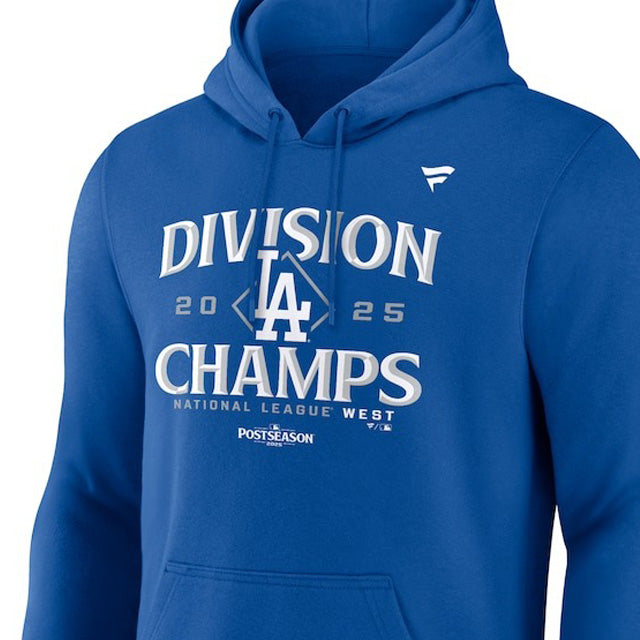 2025 ナショナルリーグ西地区チャンピオン ロッカールームモデル 海外取寄 プルオーバーフーディー ロサンゼルス ドジャース MLB 2025 NL WEST DIVISION CHAMPIONS LOCKER ROOM PULL-OVER HOODIE ROYAL