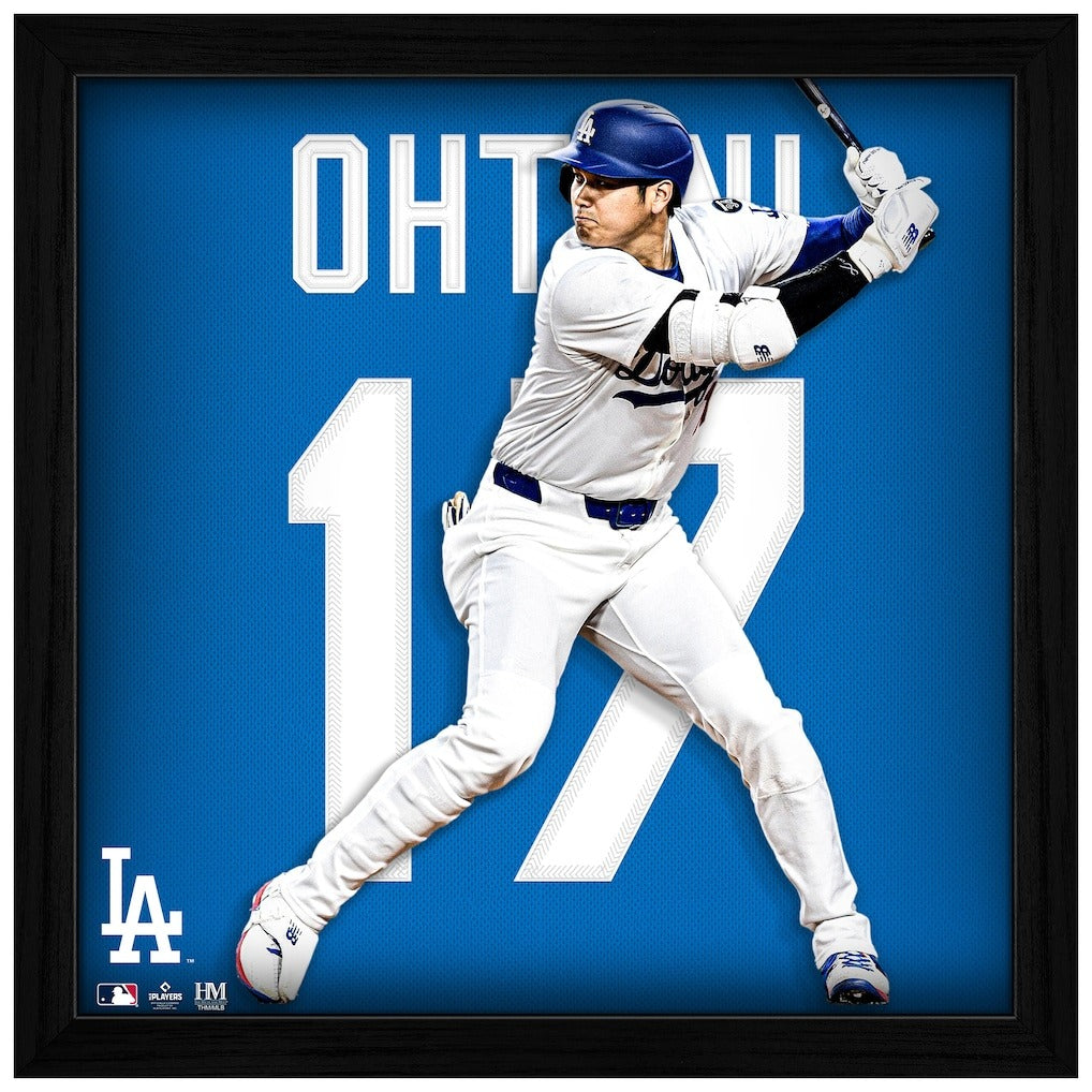 大谷翔平モデル 海外取寄 額入りコラージュフレーム ロサンゼルス ドジャース IMPACT JERSEY PHOTO FRAME