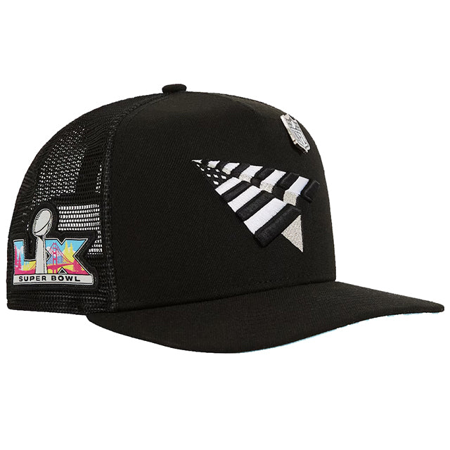 第60回スーパーボウル×ニューエラ×ロックネイション×ペーパープレーン ニューエラ A-FRAME SNAPBACK CAP BLACK