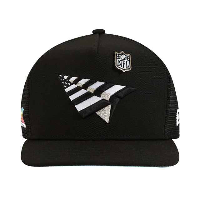 第60回スーパーボウル×ニューエラ×ロックネイション×ペーパープレーン ニューエラ A-FRAME SNAPBACK CAP BLACK