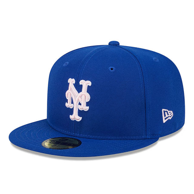 母の日モデル ニューエラ キャップ 海外取寄 59FIFTY ニューヨーク メッツ 2024 MLB MOTHERS DAY ON-FIELD FITTED CAP ROYAL BLUE