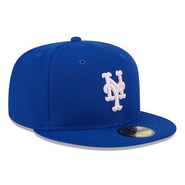 母の日モデル ニューエラ キャップ 海外取寄 59FIFTY ニューヨーク メッツ 2024 MLB MOTHERS DAY ON-FIELD FITTED CAP ROYAL BLUE