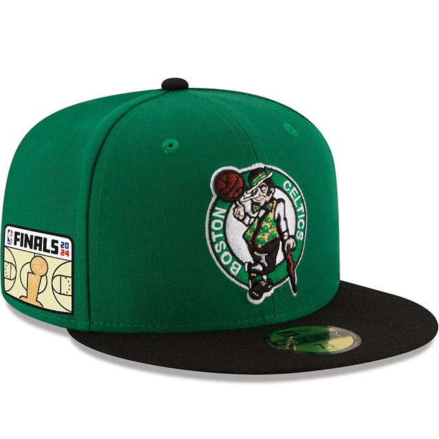 ニューエラ キャップ 59FIFTY ボストン セルティックス 2024 NBA FINALS SIDE PATCH FITTED CAP GREEN-BLACK