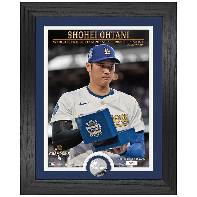 2025 大谷翔平 チャンピオンリング授与式モデル 海外取寄 額入りコラージュフレーム ロサンゼルス ドジャース