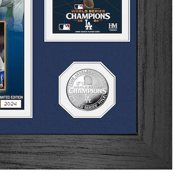 2025 大谷翔平・フレディ フリーマン・ムーキー ベッツ チャンピオンリング授与式モデル 海外取寄 額入りコラージュフレーム ロサンゼルス ドジャース