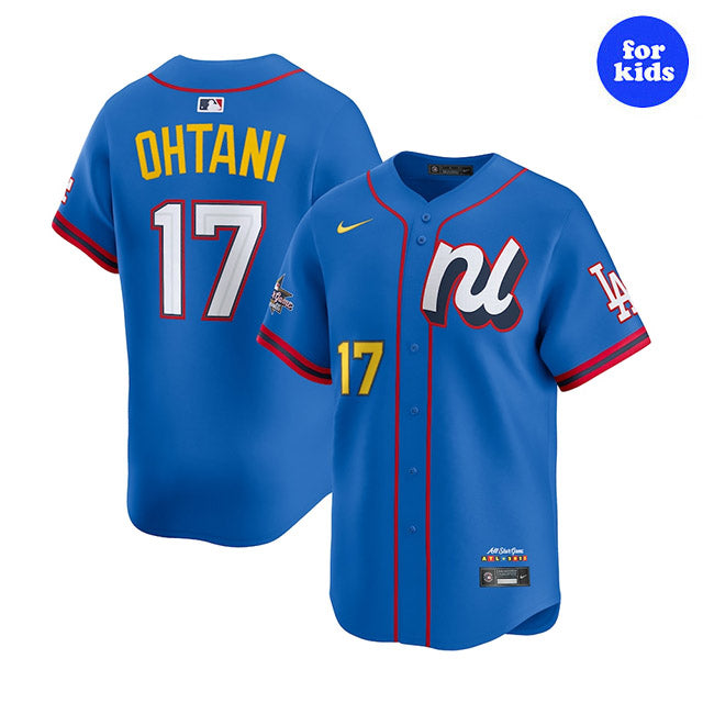 大谷翔平モデル 海外取寄 ナイキ 2025 MLB オールスター 子供用 レプリカユニフォーム YOUTH 2025 MLB ALL-STAR EDITION LIMITED NATIONAL LEAGUE PLAYER JERSEY BLUE
