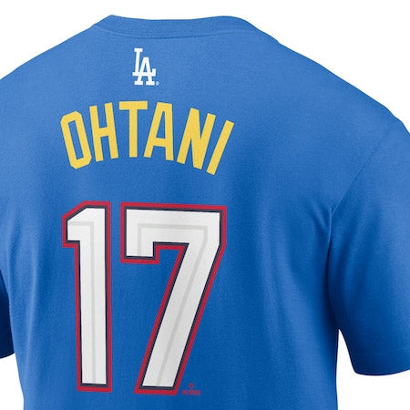 大谷翔平モデル 海外取寄ナイキ 2025 MLB オールスター Tシャツ 2025 MLB ALL-STAR EDITION NAME&NUMBER T-SHIRT BLUE