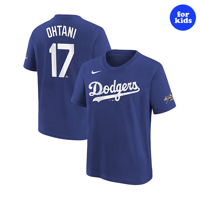 大谷翔平モデル 海外取寄ナイキ 2025 MLB オールスター 子供用 Tシャツ 2025 MLB YOUTH ALL-STAR EDITION NAME&NUMBER T-SHIRT ROYAL BLUE